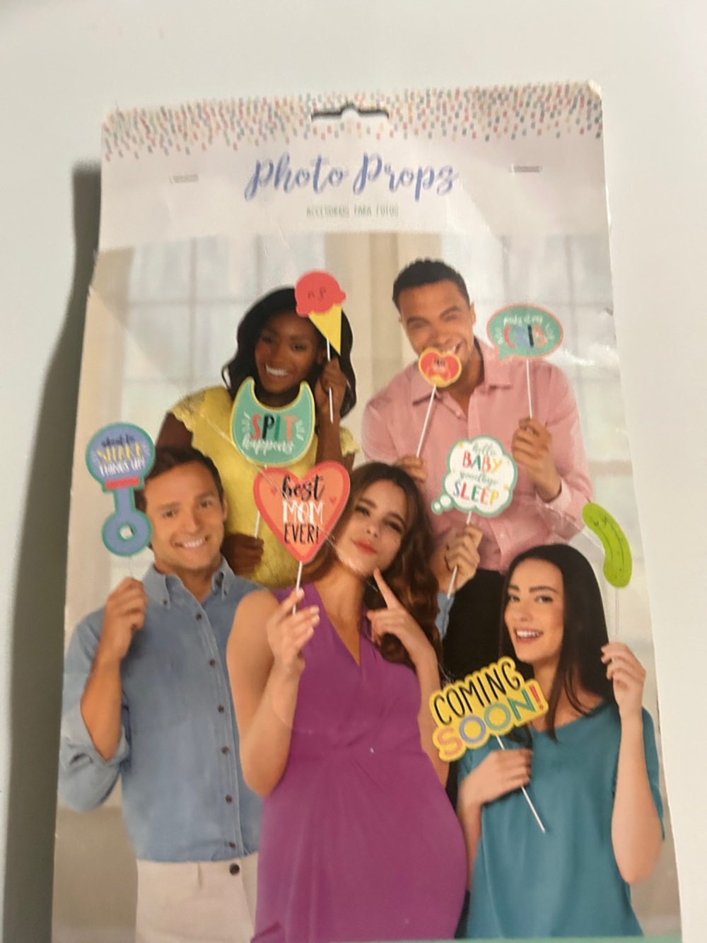 Photo Props Baby Shower Party Signs - Assorted Colors